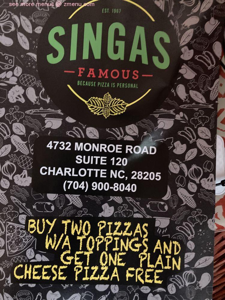 10 Singas Pizza in New York Neighborhoods